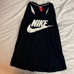 Nike Black and White Logo Tank Top